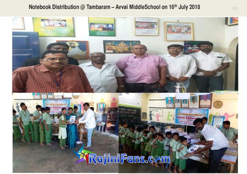 Free Notebook Distributions to Students - Rajinifans.com